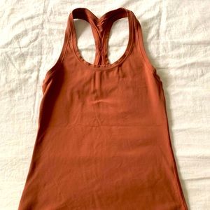 EUC burnt orange lululemon cool racer back